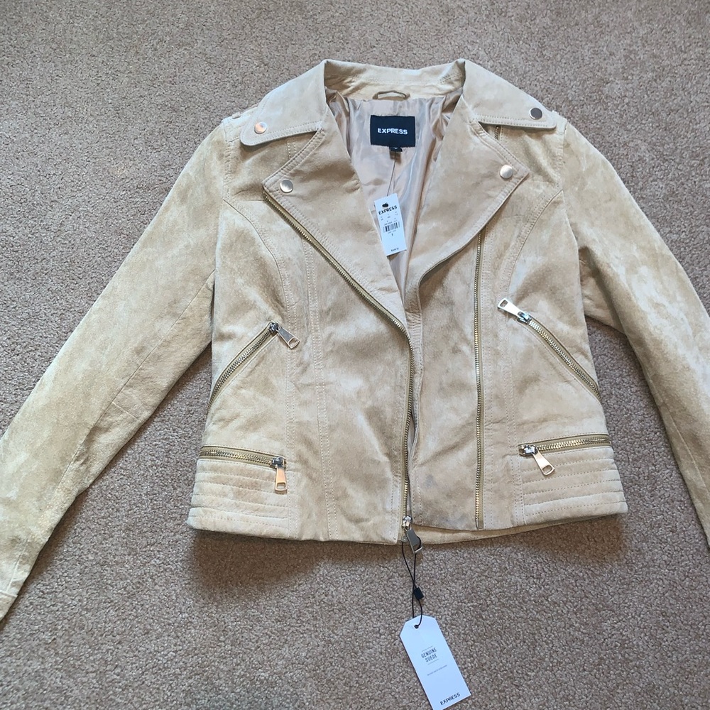 Express suede beige jacket